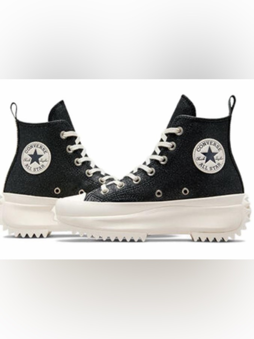 ⭐Rare Converse Run Star Hike Hi Platform Glitter 10.5Women Shoes Sneaker A07947C